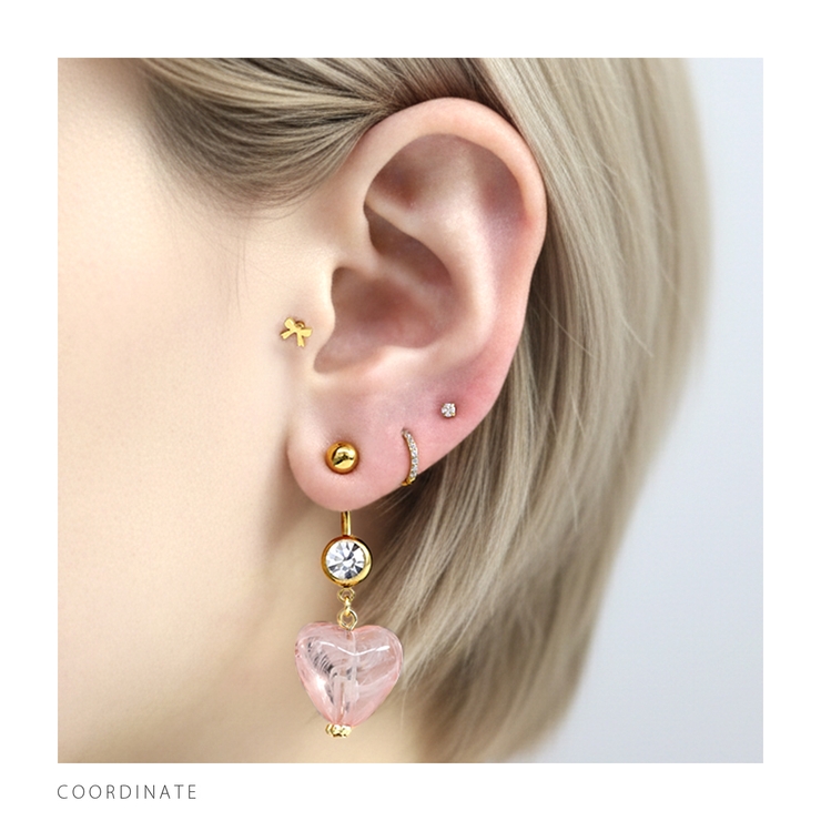 へそピアス かわいい ハートキャンディー飴ぷっくり | ボディピアス専門店凛RIN | 詳細画像5 