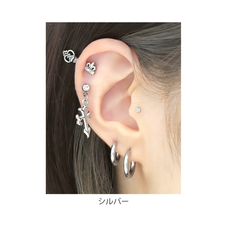 軟骨ピアス 十字架 クロスチャーム | ボディピアス専門店凛RIN | 詳細画像5 