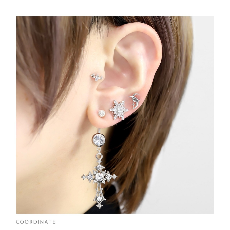 へそピアス かわいい クロス十字架ジュエルスタイリッシュ | ボディピアス専門店凛RIN | 詳細画像5 