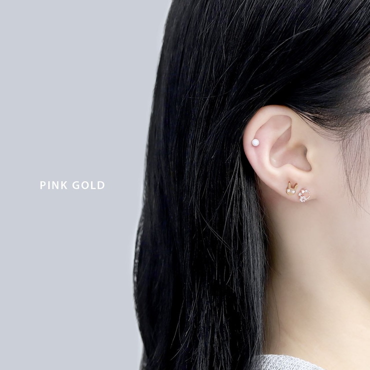 軟骨ピアス 月星ジュエルムーンスターキュービックジルコニア ボディピアス | ボディピアス専門店凛RIN | 詳細画像4 