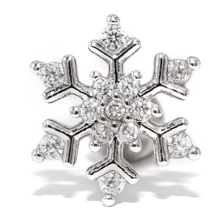 Aタイプ | ボディピアス 雪結晶 軟骨ピアス | ボディピアス専門店凛RIN