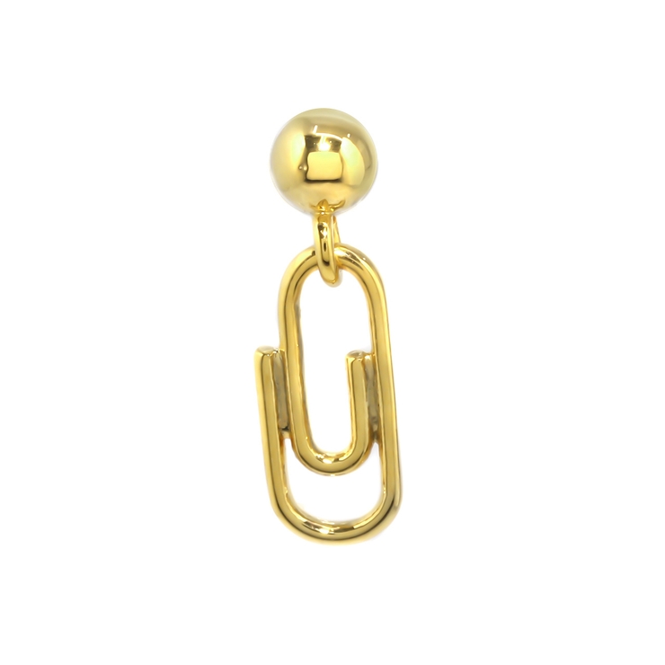 ゴールド | 軟骨ピアス クリップclipピアス 文房具ステーショナリーストレートバーベル | ボディピアス専門店凛RIN