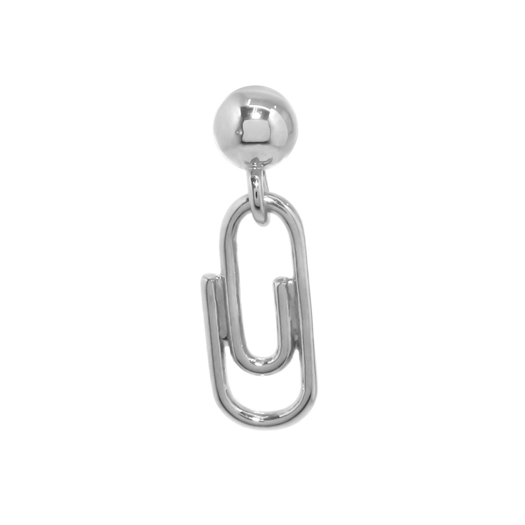 シルバー | 軟骨ピアス クリップclipピアス 文房具ステーショナリーストレートバーベル | ボディピアス専門店凛RIN