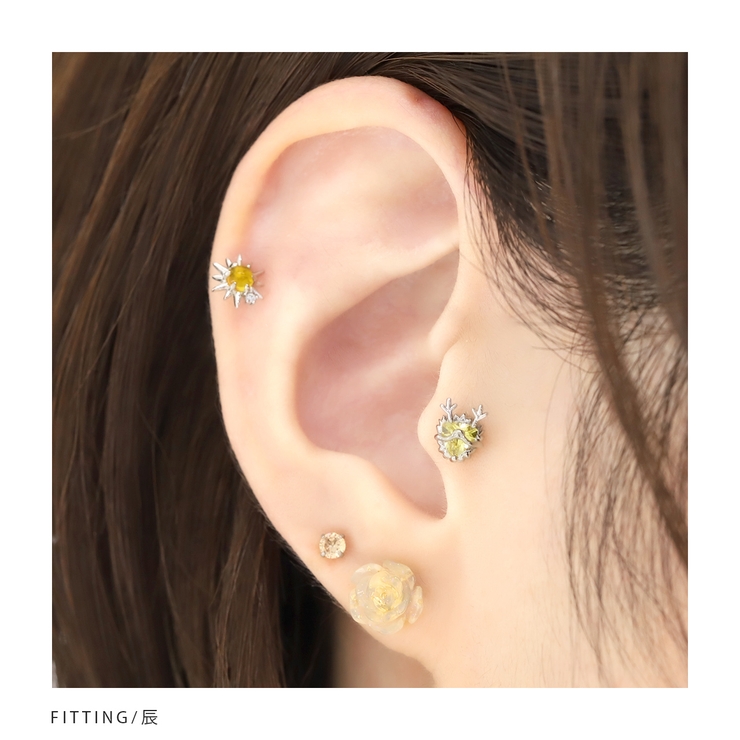 軟骨ピアス 干支ジュエル 十二支縁起いきもの[品番：RINA0001928