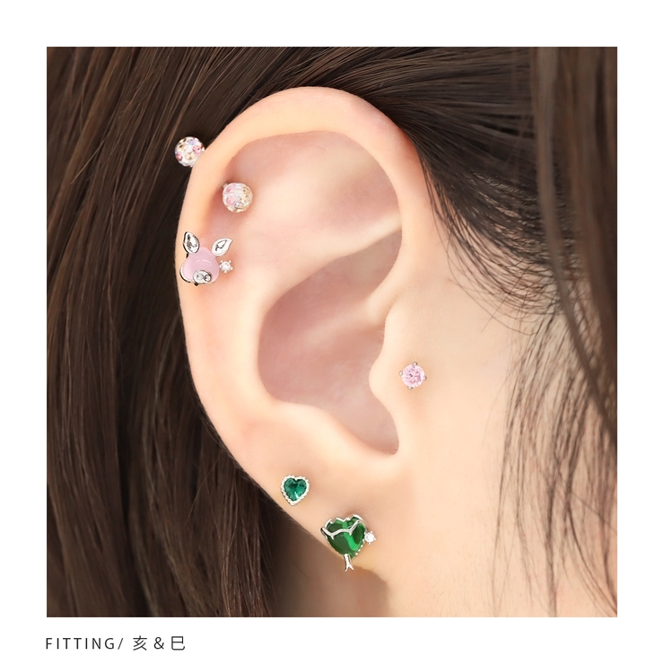 軟骨ピアス 干支ジュエル 十二支縁起いきもの | ボディピアス専門店凛RIN | 詳細画像13 