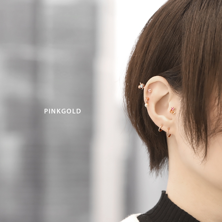 軟骨ピアス 木馬ロッキングホースペガサス アンテナヘリックスストレートバーベルボ… | ボディピアス専門店凛RIN | 詳細画像3 