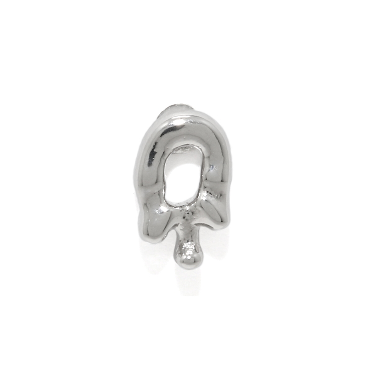 0 | 軟骨ピアス 数字ナンバー文字かわいいシンプルシルバーネジ式おしゃれ ボディピアス | ボディピアス専門店凛RIN