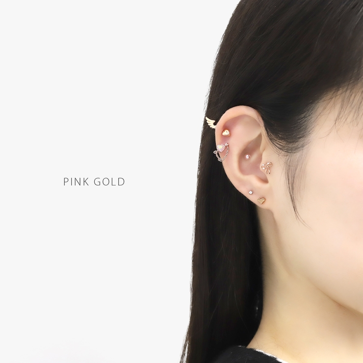 軟骨ピアス ハート矢アロー天使の矢可愛いカワイイチェーン ボディピアス | ボディピアス専門店凛RIN | 詳細画像4 