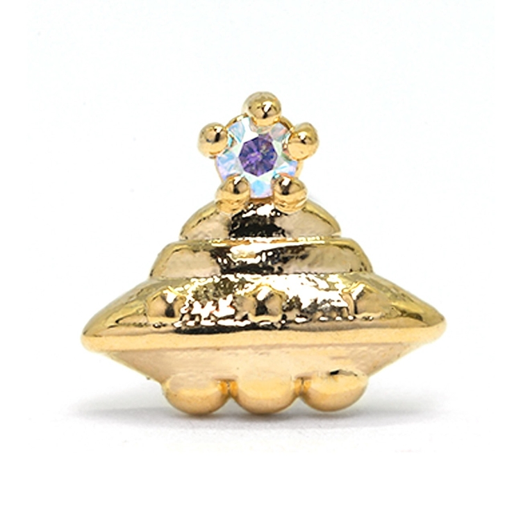 UFO・ゴールド | ボディピアス 宇宙飛行士 UFO | ボディピアス専門店凛RIN