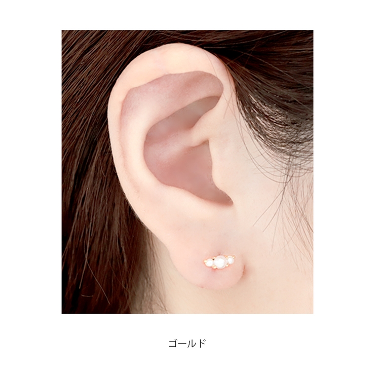 軟骨ピアス 3連パール イヤーフィット | ボディピアス専門店凛RIN | 詳細画像5 