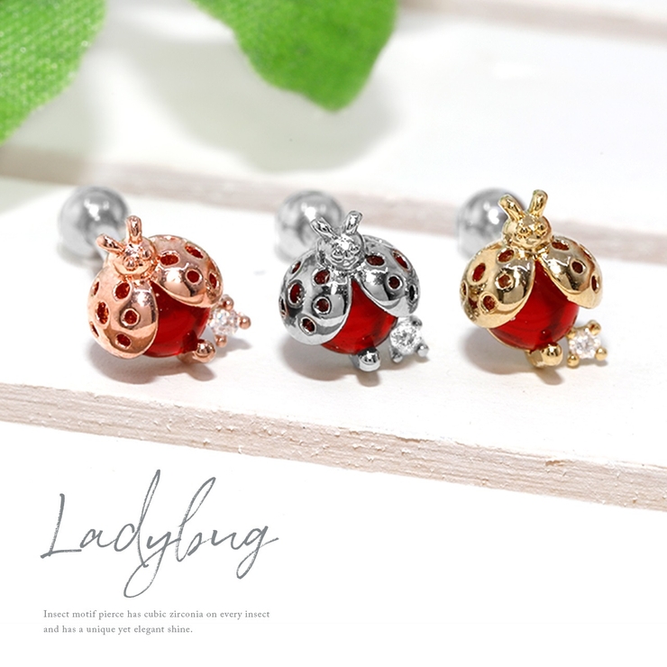 軟骨ピアス 昆虫いきものジュエル テントウムシミツバチ | ボディピアス専門店凛RIN | 詳細画像3 
