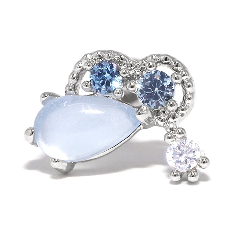 雲・シルバー | 軟骨ピアス お天気ＷＥＡＴＨＥＲ 雲傘太陽ジュエル | ボディピアス専門店凛RIN