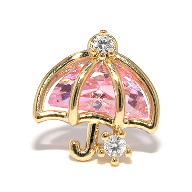 傘・ゴールド | 軟骨ピアス お天気ＷＥＡＴＨＥＲ 雲傘太陽ジュエル | ボディピアス専門店凛RIN