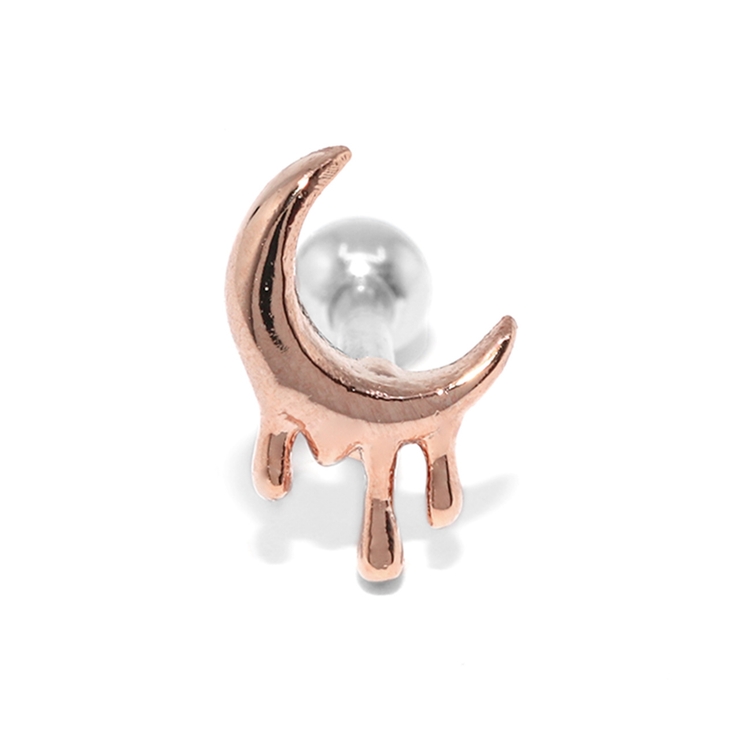 ピンクゴールド | ボディピアス 月ムーン メルティング | ボディピアス専門店凛RIN