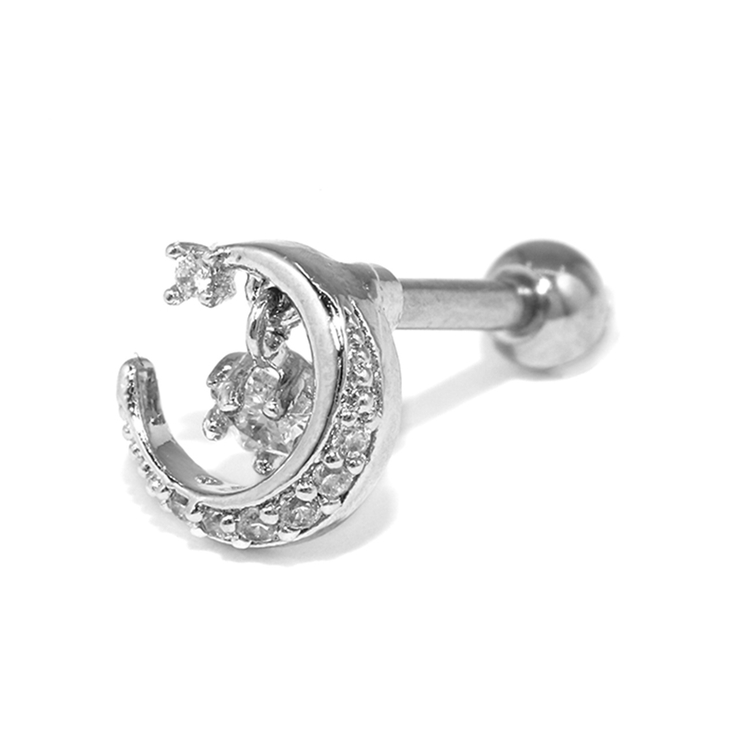 ボディピアス 月ムーンピアス 軟骨ピアス | ボディピアス専門店凛RIN | 詳細画像10 