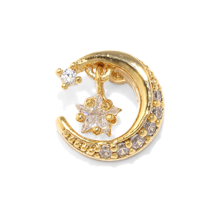 ゴールド | ボディピアス 月ムーンピアス 軟骨ピアス | ボディピアス専門店凛RIN