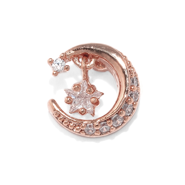 ピンクゴールド | ボディピアス 月ムーンピアス 軟骨ピアス | ボディピアス専門店凛RIN