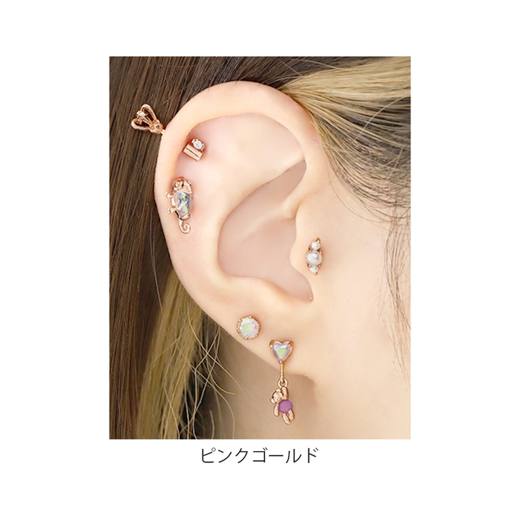 軟骨ピアスカメレオンかめれおん 爬虫類は虫類 キラキラオーロラ | ボディピアス専門店凛RIN | 詳細画像8 