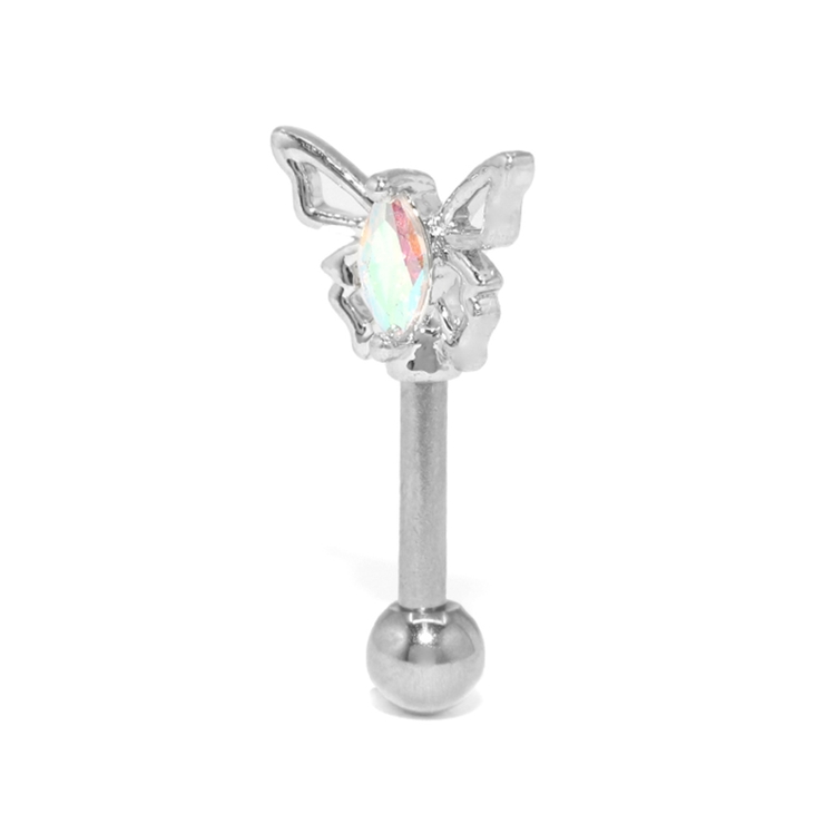 軟骨ピアス 蝶々バタフライ ジュエルキュービックジルコニア | ボディピアス専門店凛RIN | 詳細画像11 