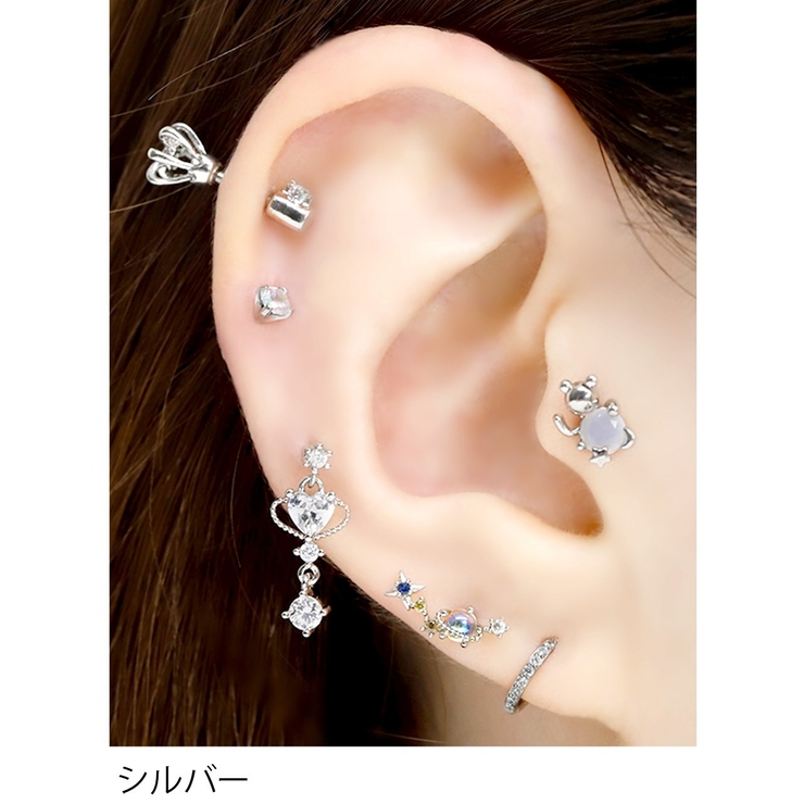 軟骨ピアス ハート ジュエル | ボディピアス専門店凛RIN | 詳細画像5 