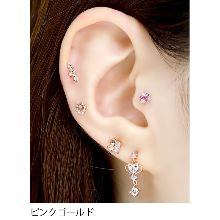プリンセスハート 軟骨ピアス （軟骨ピアス ハート ジュエル