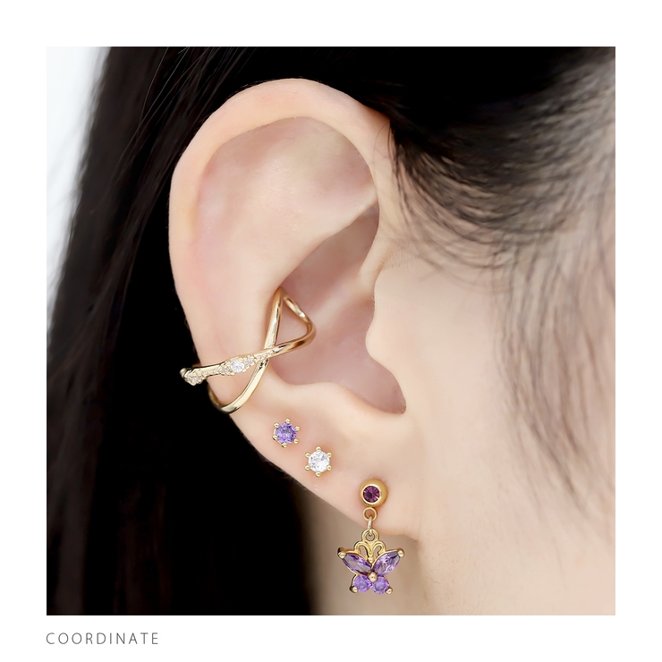 軟骨ピアス サークルスクエアスター星ミニ小さめジュエル ボディピアス | ボディピアス専門店凛RIN | 詳細画像6 