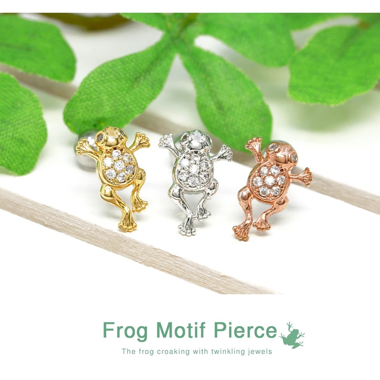 軟骨ピアス 16G カエル | ボディピアス専門店凛RIN | 詳細画像2 