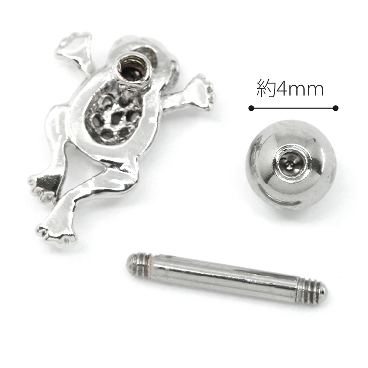 軟骨ピアス 16G カエル | ボディピアス専門店凛RIN | 詳細画像9 