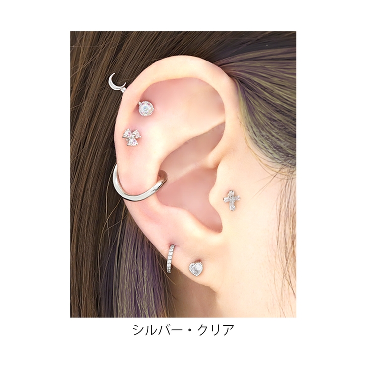 ボディピアス ハートジュエル キュービックジルコニア | ボディピアス専門店凛RIN | 詳細画像5 