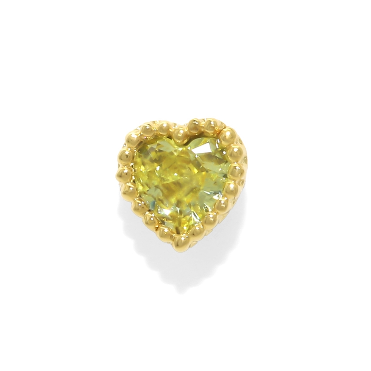 ゴールド・イエロー | 軟骨ピアス ハートジュエル推し活カラフルカラー小ぶり小さめかわいい ボディピアス | ボディピアス専門店凛RIN