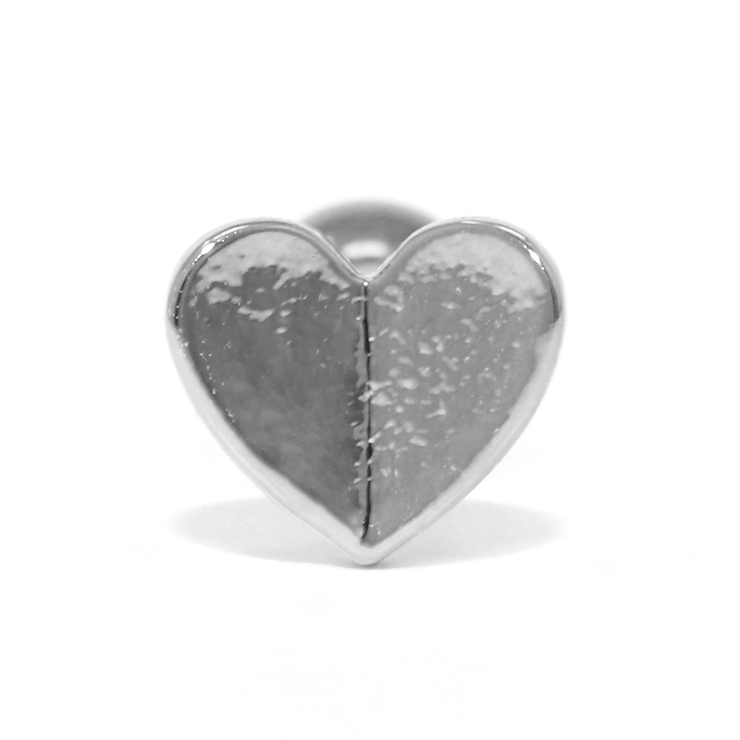 カラフル ハート♡ピアス パープル☆メタル透かしダブルハート⭐サージカルピアス MABEL】アクリルダブルハートピアス | AND ON JIONE STORE