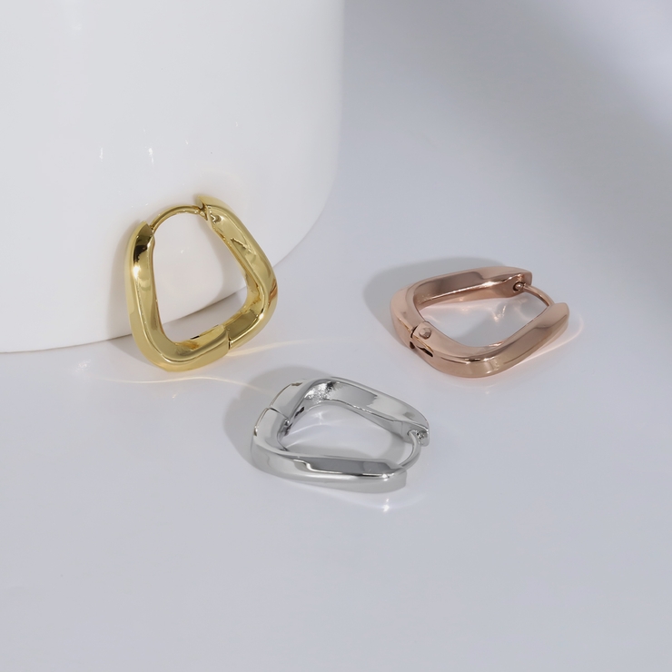ピアス フープリングピアスツイスト大人かわいい上品 アクセサリー | ボディピアス専門店凛RIN | 詳細画像13 