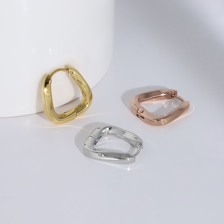 軟骨ピアス フープリングピアスツイスト大人かわいい上品オールサージカルステンレス… | ボディピアス専門店凛RIN | 詳細画像13 