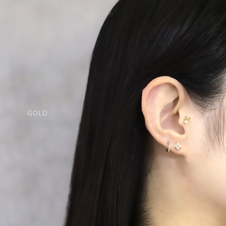 軟骨ピアス パール上品大人カワイイきれいめ高見えシンプル日常使い ボディピアス | ボディピアス専門店凛RIN | 詳細画像4 