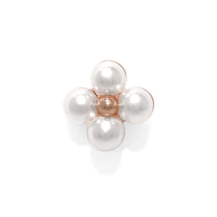 ピンクゴールド | 軟骨ピアス パール上品大人カワイイきれいめ高見えシンプル日常使い ボディピアス | ボディピアス専門店凛RIN