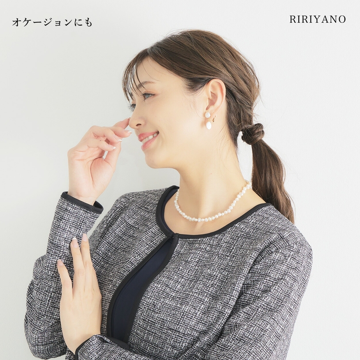 ダブルパールイヤリング（天然パール使用） | RIRIYANO | 詳細画像4 