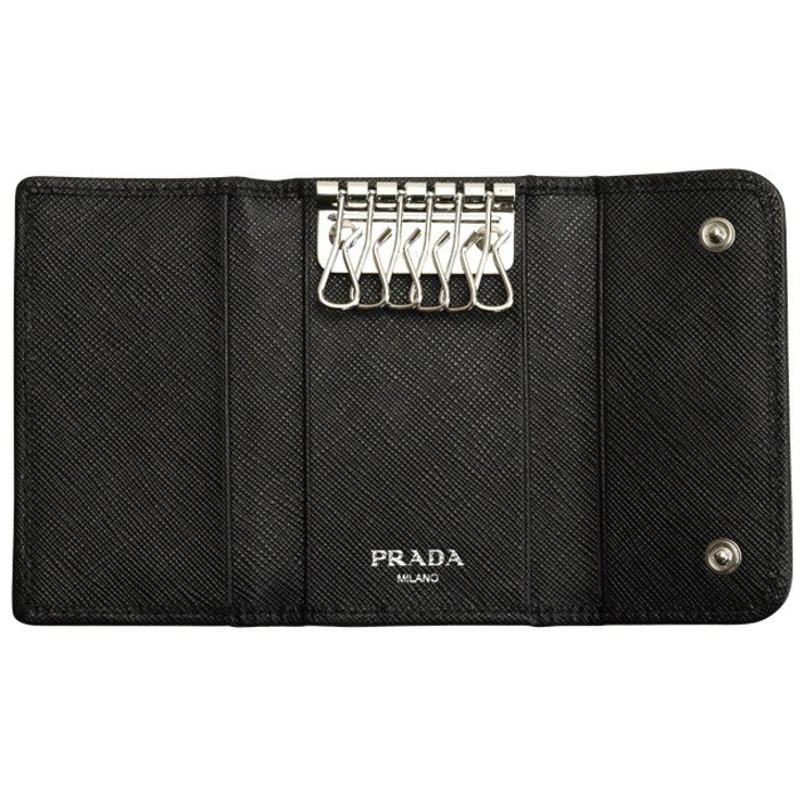 ☆PRADA☆ V.MOVE バイカラー メタルロゴ 6連キーケース 国内即納☆PRADA☆ V.MOVE バイカラー メタルロゴ 6連キーケース