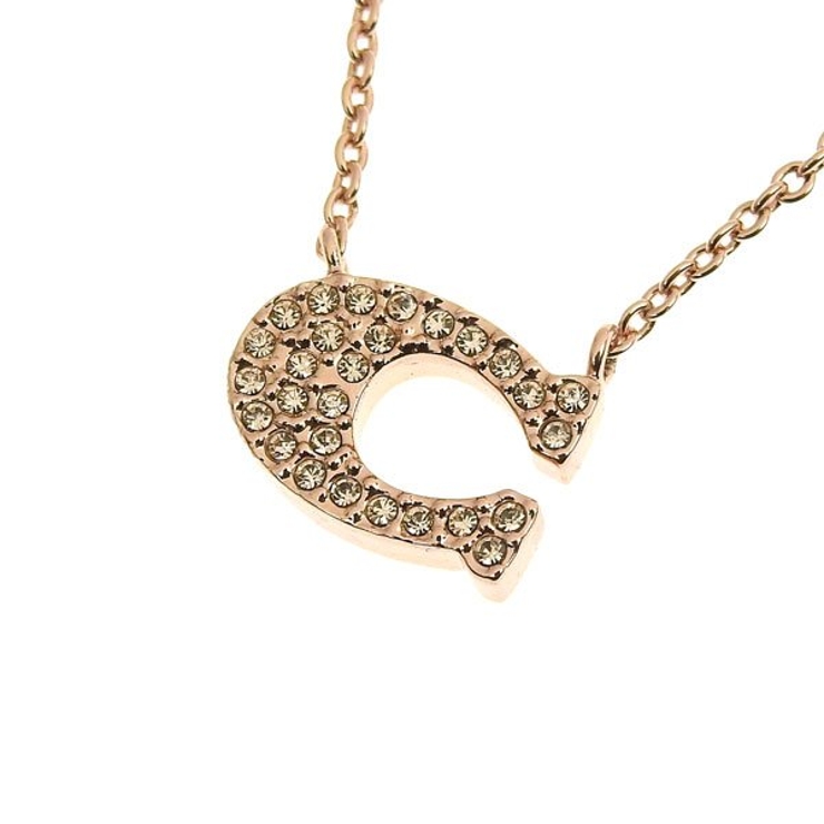 Coach コーチ PAVE SIGNATURE NECKLACE | Riverall | 詳細画像1 