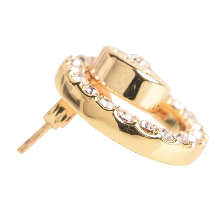 国内即発★COACH★コーチ★OPEN CIRCLE HALO STUD ピアス ハロー ラウンド スタッド ピアス（ピアス（両耳用））｜COACH