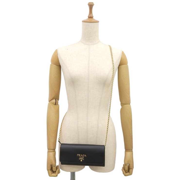 PRADA プラダ VITELLO MOVE チェーン 財布[品番：SESB0018429