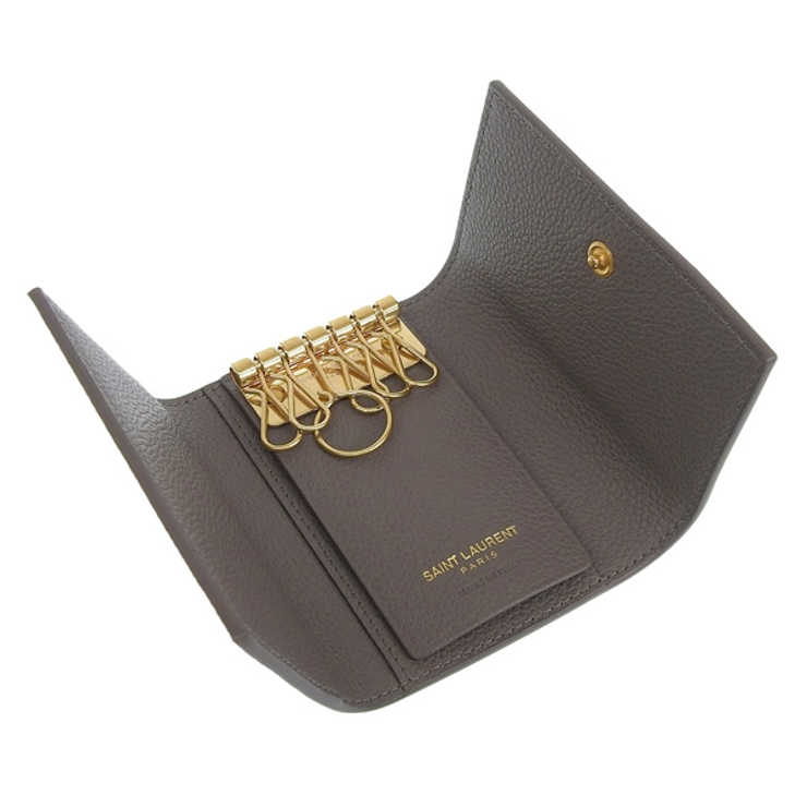 サンローラン　SAINT LAURENT　６連キーケース(ブラック×ゴールド) サンローランパリ 6連キーケース 【公式通販】