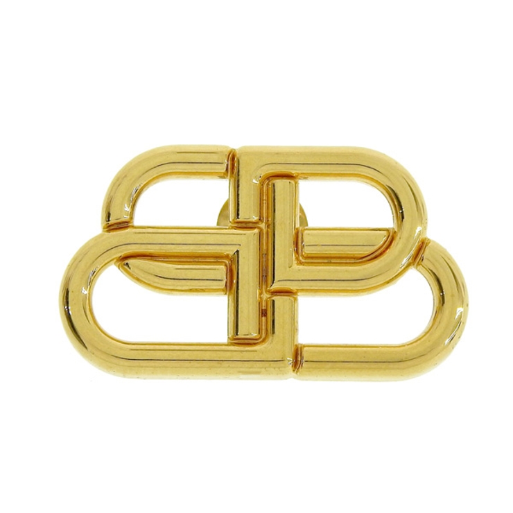 【BALENCIAGA】BBLOGO STUD(ゴールド) BALENCIAGA バレンシアガ BB STUD ブローチ[品番：SESB0017396