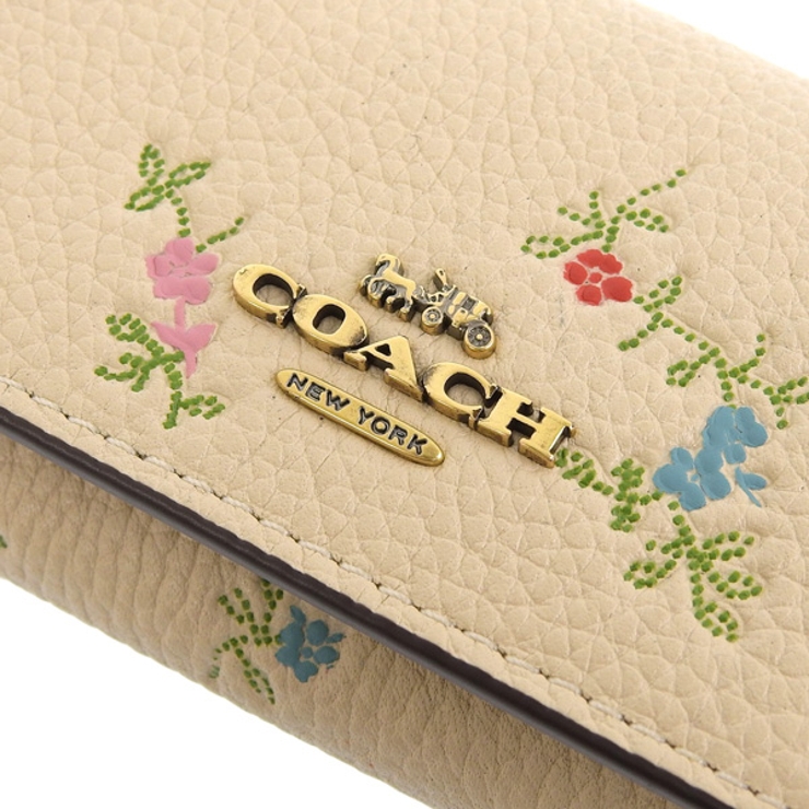 COACH フラワー柄 キーケース 公式】COACH – コーチ | 6 リング キー ケース・フローラル プリント