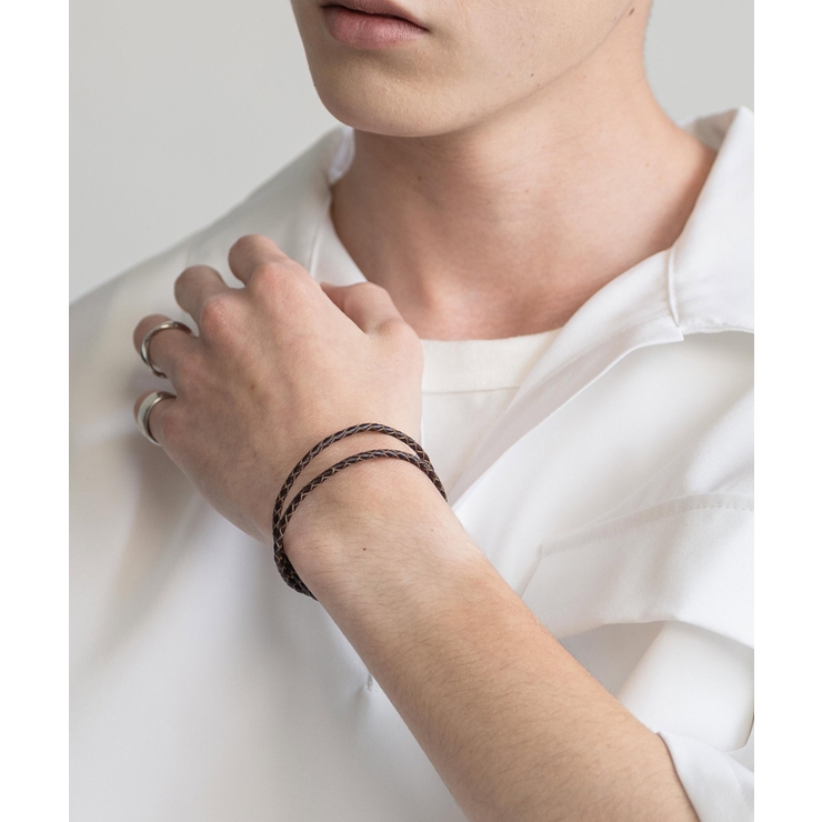 商品画像：ロッキーモンロー Rocky Monroe レザーブレスレット 本革 牛革 4