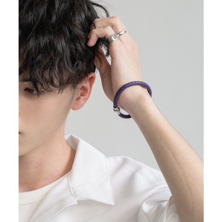 商品画像：ロッキーモンロー Rocky Monroe レザーブレスレット 本革 牛革 3