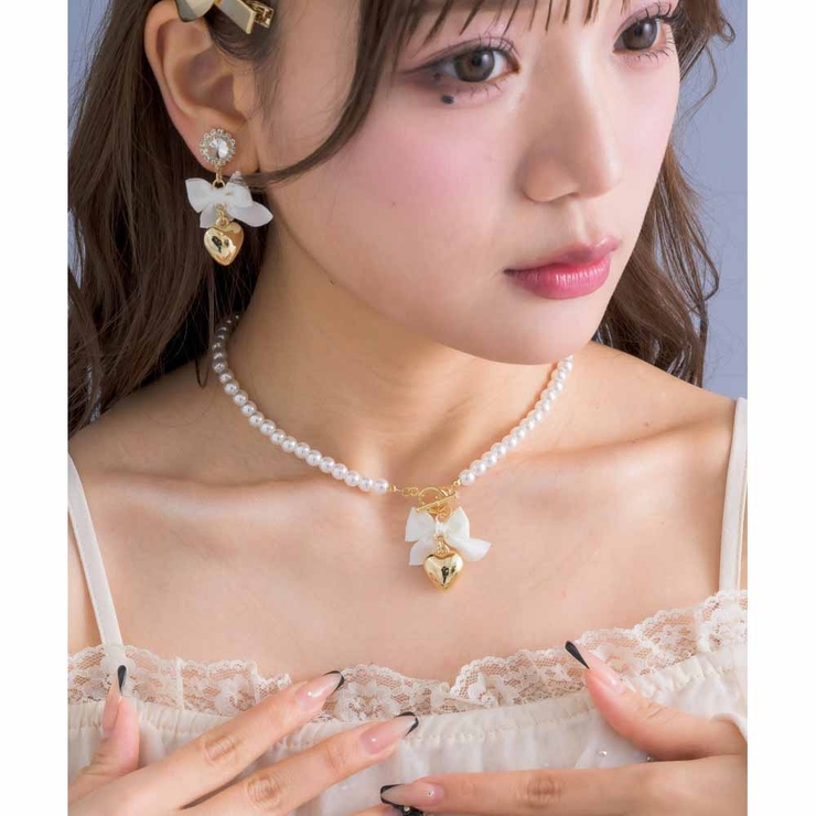 フロリダ発 スター & ムーン パール チョーカー ネックレス パールネックレス 8mm スワロフスキーパール チョーカー U
