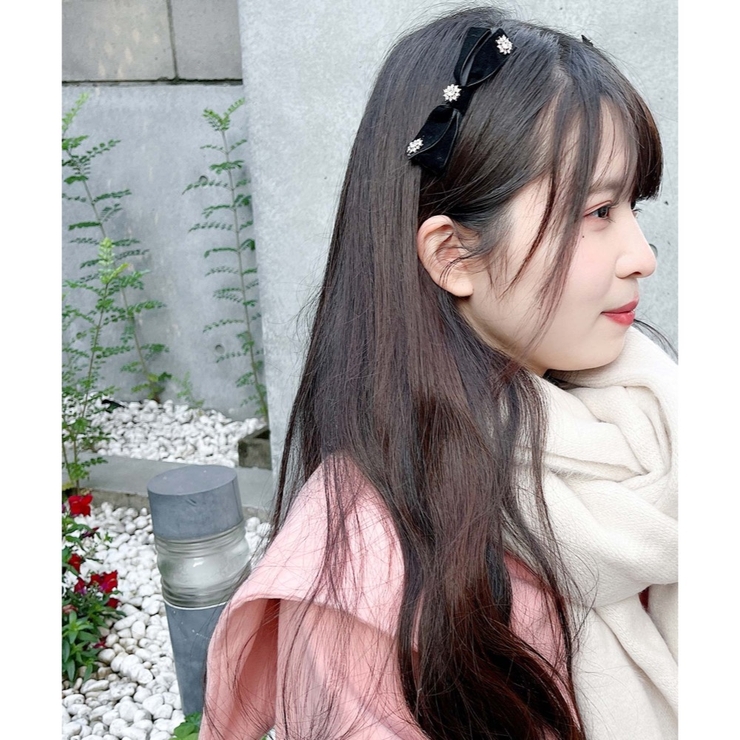 ビジュー　ベルベットリボン　ヘアクリップ 楽天市場】＼残り2時間 2点で30%OFFクーポン有／ベルベット