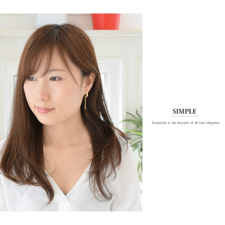 プレート チェーン ピアス | SEMSアクセサリー | 詳細画像8 