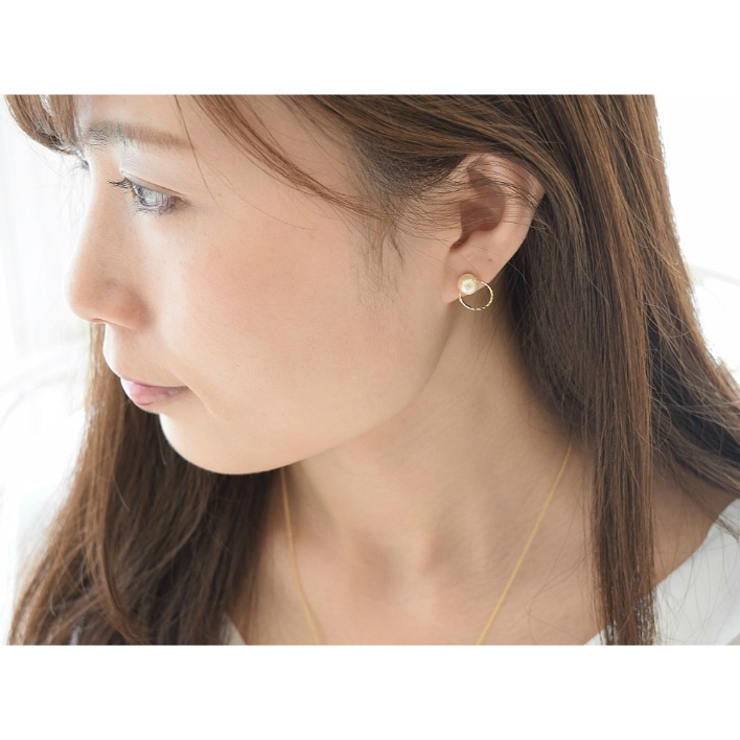 メール便コーディネートセットコットンパールネックレス6mm8mmまるキラキラピアス樹脂ノンホールピアスハンドメイド手作りアクセサリーレディースゴールドシルバー丸シンプルカジュアルファッション大人可愛いおしゃれ