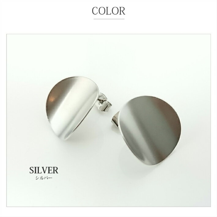 シルバー | チタンポスト 丸 メタルプレート | SEMSアクセサリー